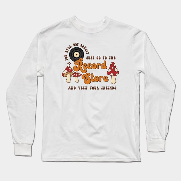 Record Store Long Sleeve T-Shirt by Totally Major